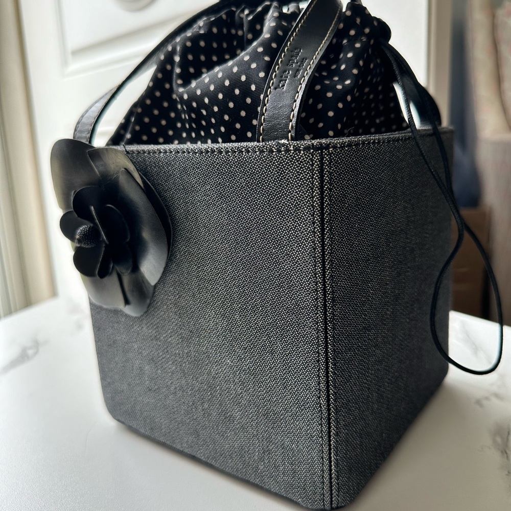 Kate Spade Black Boxy Vintage Unique Handbag Purse RARE